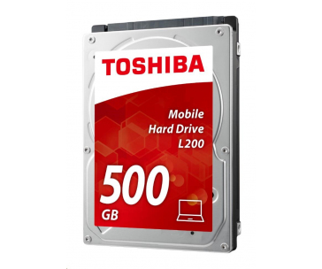 TOSHIBA HDD L200 Mobile (CMR) 500GB, SATA III, 5400 rpm, 8MB cache, 2,5", 9,5mm, BULK