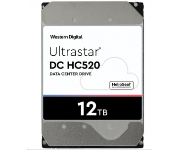 Western Digital Ultrastar® HDD 12TB (HUH721212ALE600) DC HC520 3.5in 26.1MM 256MB 7200RPM SATA 512E ISE P3