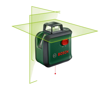 BOSCH AdvancedLevel 360, křížový laser, přenost +- 0,4 mm/m