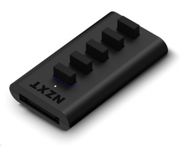 NZXT USB hub AC-IUSBH-M3, interní, 4xUSB 2.0 výstup, 1xUSB 2.0 vstup, 1xSATA, uzavřené magnetické tělo, černá