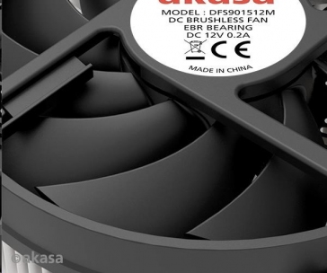 AKASA ventilátor KS12, 95x95x31.8mm, Intel LGA115X