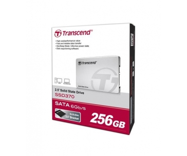 TRANSCEND SSD 370S 256GB, SATA III 6Gb/s, MLC (Premium), Aluminium Case