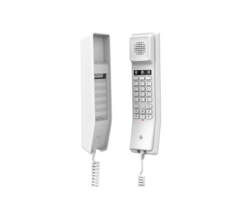 Grandstream GHP610, hotelový VoIP telefon, 2 linky, 2 SIP účty, PoE, 1x RJ45, HD Audio, 3 cestná konference, Bílý