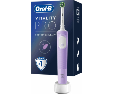 Oral-B Vitality PRO Protect X D103 Lilac Mist elektrický zubní kartáček, rotační, časovač, fialová