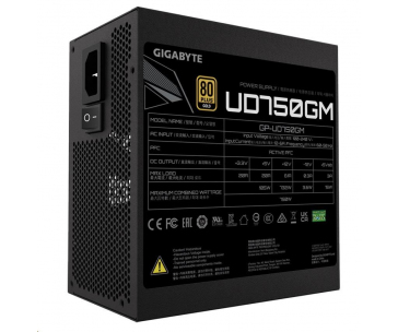 GIGABYTE zdroj UD750GM, 750W, 80+ Gold, 120mm fan