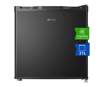 CHiQ CSD31D4E minibar, 31 litrů, 2 přihrádky, -24 °C až +10 °C, mrazák - lednice, 41 dB