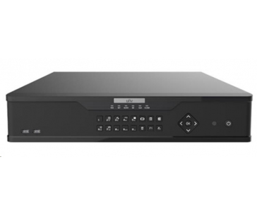 Uniview NVR, 16 kanálů, H.265, 8x HDD, 12Mpix (384Mbps/384Mbps), HDMI+VGA Full HD, (N+1), ONVIF, 3x USB, audio