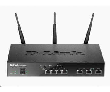 D-Link DSR-1000AC Wireless AC Unified Service Router, 2x gigabit WAN, 4x gigabit LAN, 2x USB, VPN