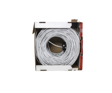 FTP kabel LYNX REELEX AIR, Cat5E, drát, PVC, Eca, šedý, 305m