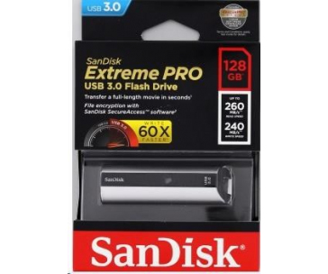 SanDisk Flash Disk 128GB Extreme Pro, USB 3.2 (R:420/W:380 MB/s)