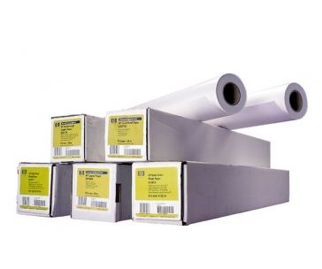 HP Bright White Inkjet Paper, 119 microns (4.7 mil) • 90 g/m2 (24 lbs) • 610 mm x 45.7 m , C6035A