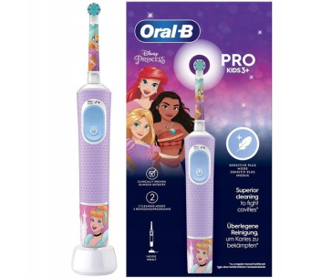 Oral-B Vitality Pro 103 Kids Princess elektrický zubní kartáček, oscilační, 2 režimy, časovač