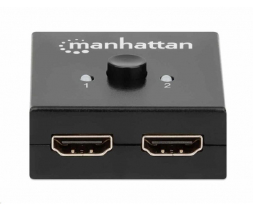 Manhattan HDMI rozdělovač, 4K Bi-Directional 2-Port HDMI Splitter/Switch, 4K@30Hz, černá