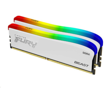 KINGSTON DIMM DDR4 16GB (Kit of 2) 3200MT/s CL16 FURY Beast Bílá RGB SE