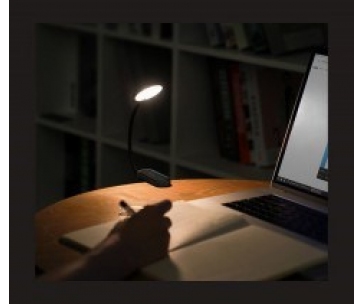Baseus LED lampa na čtení s klipem, šedá