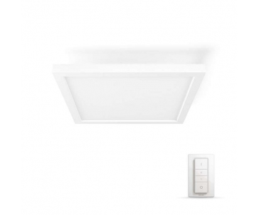 PHILIPS Aurelle Světelný stropní panel, čtverec, Hue White ambiance, 230V, 19W integr.LED, Bílá