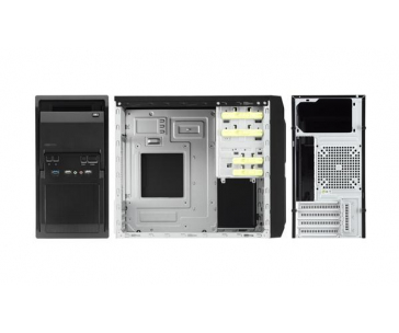 CHIEFTEC skříň Libra Series/Minitower, 350W, LT-01B-350S8, Black, USB 3.0