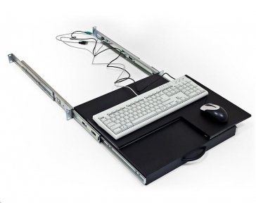 TRITON Police výsuvná/otočná pro klávesnici a myš, šedá