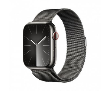 APPLE Watch Series 9 GPS + Cellular 45mm Graphite Stainless Steel Case with Graphite Milanese Loop