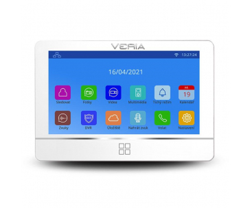 SET Videotelefon VERIA 8277B bílý + vstupní stanice VERIA 831 ze série VERIA 2-WIRE