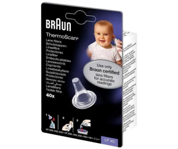 Braun LF40 ThermoScan náhradní krytky pro ušní teploměry, 40 kusů