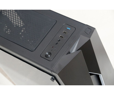 AEROCOOL skříň Bolt, Mid tower, 1x USB 3.0, 2x USB 2.0, 2x audio, bez zdroje
