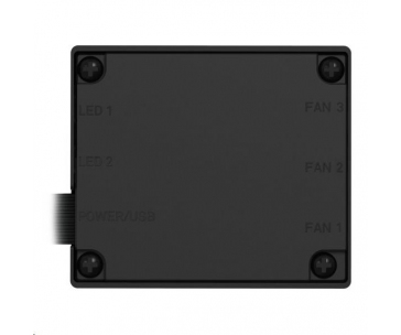 NZXT řídící panel AC-2RGBC-B1, RGB podsvícení, až 9 ventilátorů, regulace otáček, aplikace NZXT CAM, černá