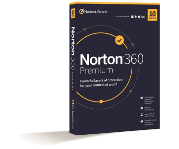 NORTON 360 PREMIUM 75GB +VPN 1 uživatel pro 10 zařízení na 2 rok ESD