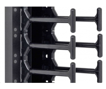 TRITON vertikální vyvazovací panel 42U, dvouřadý, pro rozvaděče šířky 800mm z řady RMA, RZA, RDA, RTA, RYA, černý