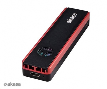 AKASA externí box Vegas SSD Mate, pro M.2 SATA/NVMe SSD, USB 3.2 Gen 2, 10Gb/s, RGB, hliník