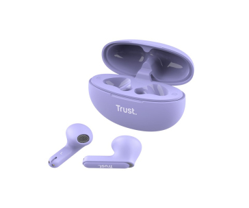 TRUST sluchátka Yavi, Bluetooth, špunty, fialová