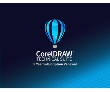 CorelDRAW Technical Suite 2 roky obnova pronájmu licence (51-250) EN/DE/FR/ES/BR/IT/CZ/PL/NL