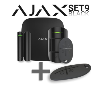 SET 9 - Ajax StarterKit black + Ajax SpaceControl black - ZDARMA