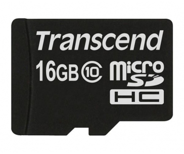 TRANSCEND MicroSDHC karta 16GB Class 10, bez adaptéru