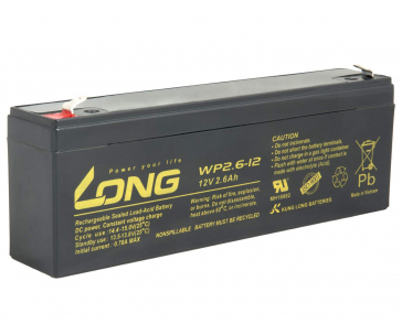 LONG baterie 12V 2,6Ah F1 (WP2.6-12)