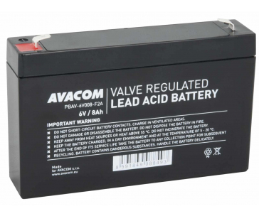AVACOM baterie 6V 8Ah F2 (PBAV-6V008-F2A)