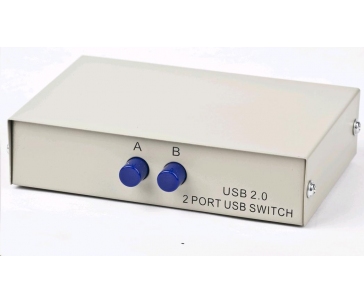 GEMBIRD Datový přepínač USB 2:1 manuální (switch)