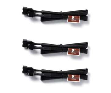 NOCTUA Prodlužovací kabely pro 4pin ventilátor NA-SEC3, 3x 60cm, černá