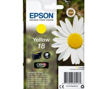 EPSON ink bar Singlepack "Sedmikráska" Yellow 18 Claria Home Ink