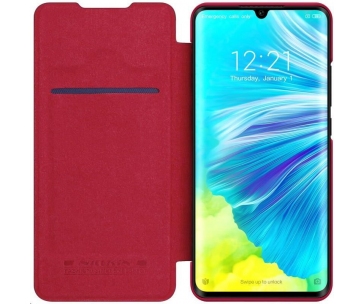 Nillkin Qin Leather Case pro Xiaomi Mi Note 10 / 10 Pro (Red)