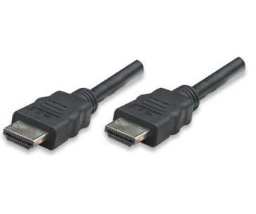 MANHATTAN kabel HDMI s Ethernetem, HEC, ARC, 3D, 4K, stíněný, 5m, Black