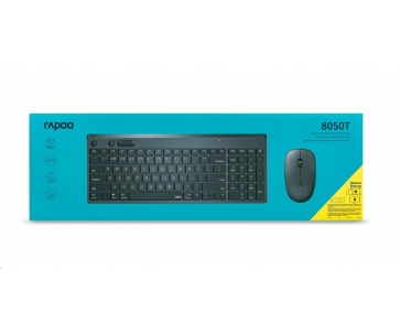 RAPOO set klávesnice a myš 8050T Multi-mode Wireless Desktop Combo Set