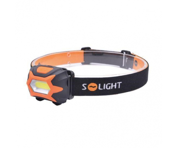 Solight čelová LED svítilna, 3W COB, 3x AAA