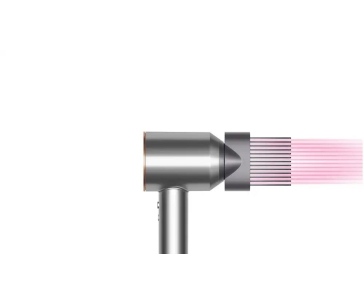 Dyson Supersonic HD07 fén na vlasy, 1600 W, 3 rychlosti, 4 teploty, rychlé nahřívání, stříbrná/měděná