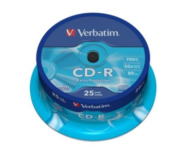 VERBATIM CD-R(25-Pack)Spindle/Extra Protection/DL/52x/700MB