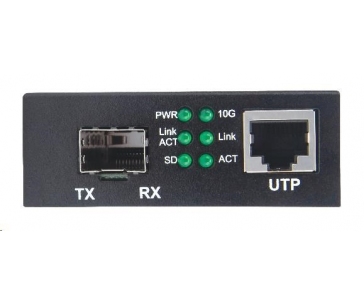 Intellinet 10GbE konvertor, 1x SFP+ slot, 1x 10GBase-T RJ45 port