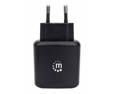 Manhattan nabíječka - 18 W, USB-A, Europlug, černá