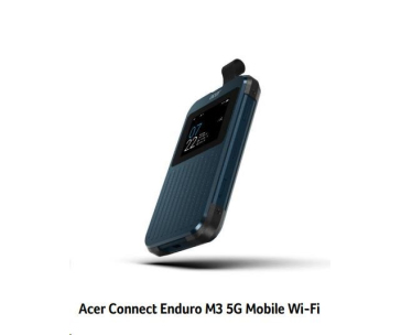 ACER Connect Enduro M3, 5G&LTE dual connectivity mobile WiFi router, Mediatek Cortex A78/A55, 3GB,20GB SIMO,6500 mAh,USB