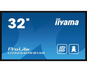 iiyama ProLite LFDs, 80cm (31,5''), Full HD, RS232, Ethernet, Android, kit (RS232), black
