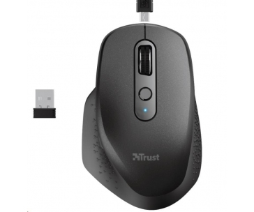 TRUST bezdrátová Myš Ozaa Rechargeable Wireless Mouse - black